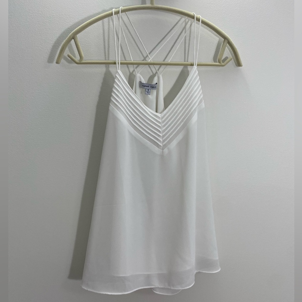 Naked Zebra Tank Top Size Small
